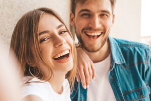 couple taking selfie