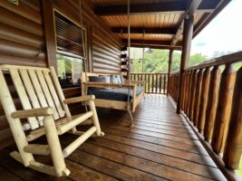 Enjoy time in the rocking chairs on the porch!