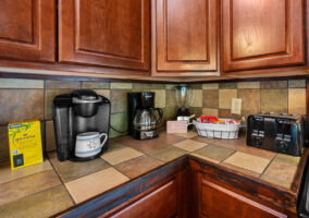 Lots of kitchen appliances for your stay and convenience.