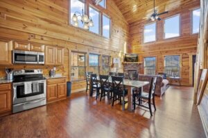 Open floor plan with lots of natural light.