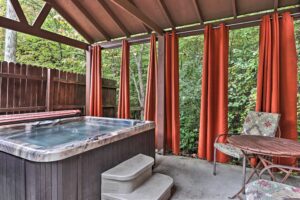 Cabin hot tub
