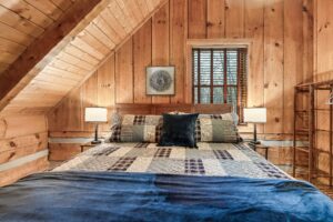 King Bed in Loft Bedroom