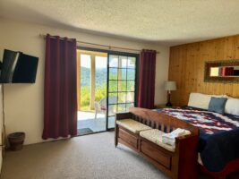 Downstairs Master King Bedroom Summer View